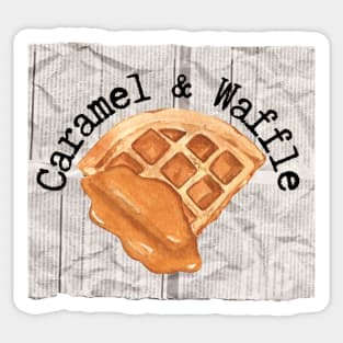 Caramel and Waffle Bob Mortimer Sticker